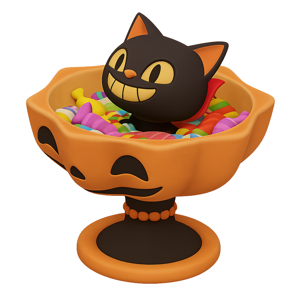 Candy cat bowl